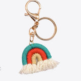 Assorted 4-Pack Rainbow Fringe Keychain - Crazy Like a Daisy Boutique