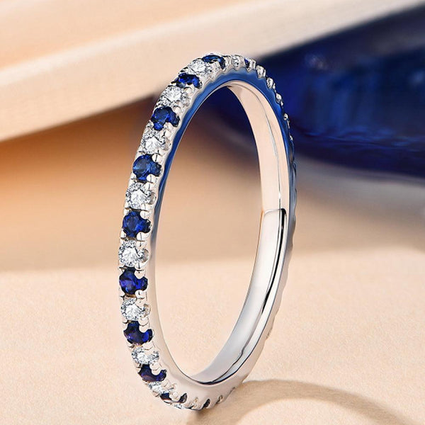 Moissanite Lab-Grown Sapphire Rings - Crazy Like a Daisy Boutique