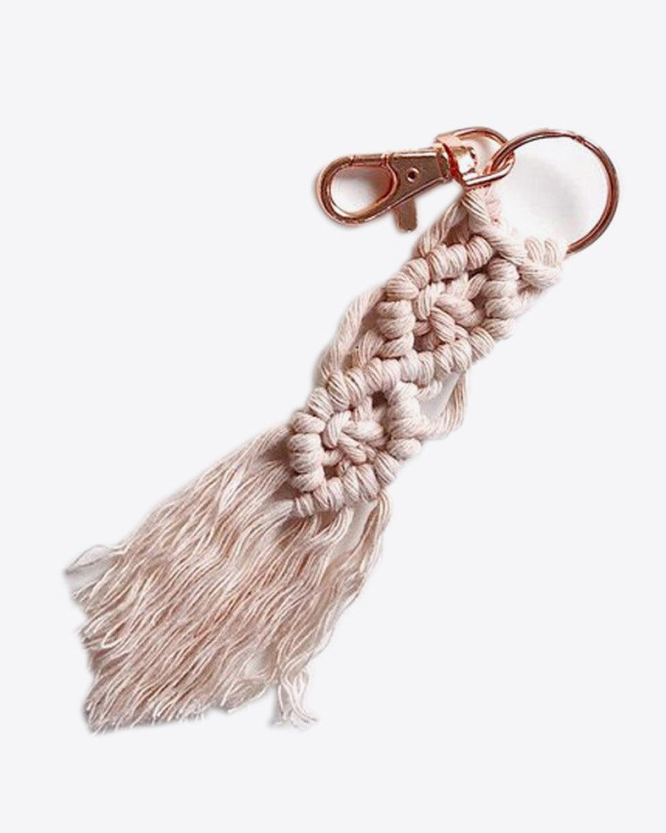 Assorted 4-Pack Macrame Fringe Keychain - Crazy Like a Daisy Boutique