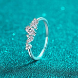 Moissanite Rhodium-Plated Ring - Crazy Like a Daisy Boutique