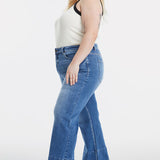 BAYEAS Full Size High Waist Cat's Whisker Wide Leg Jeans - Crazy Like a Daisy Boutique #