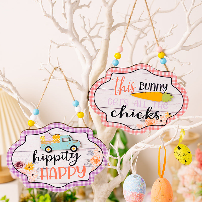 Easter Wooden Bead Hanging Widget - Crazy Like a Daisy Boutique #