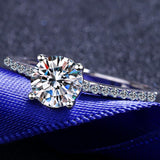 Moissanite Side Stone Ring 1 Carat - Crazy Like a Daisy Boutique