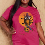 Simply Love Full Size Holloween Theme Graphic Cotton Tee - Crazy Like a Daisy Boutique