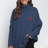 Turtle Neck Long Sleeve Ribbed Sweater - Crazy Like a Daisy Boutique #