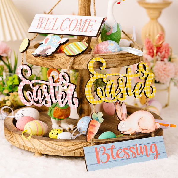 Easter Wooden Hanging Widget - Crazy Like a Daisy Boutique #