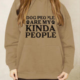 Simply Love Simply Love Full Size Dog Paw Slogan Graphic Hoodie - Crazy Like a Daisy Boutique