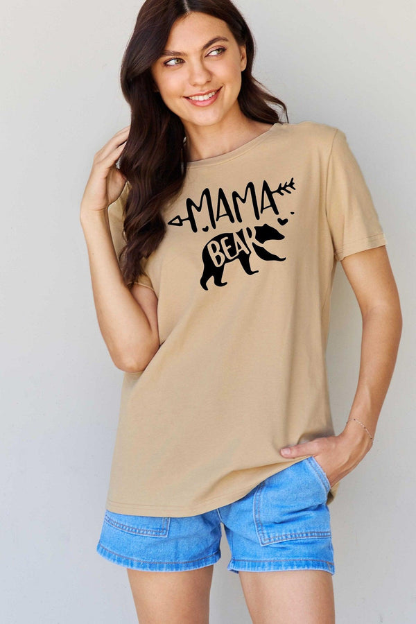 Simply Love Full Size MAMA BEAR Graphic Cotton T-Shirt - Crazy Like a Daisy Boutique