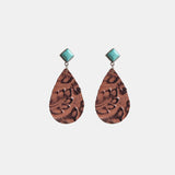 Artificial Turquoise Teardrop Earrings - Crazy Like a Daisy Boutique
