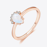 Pear Shape Natural Moonstone Ring - Crazy Like a Daisy Boutique
