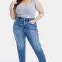 BAYEAS Full Size High Waist Distressed Raw Hew Skinny Jeans - Crazy Like a Daisy Boutique #