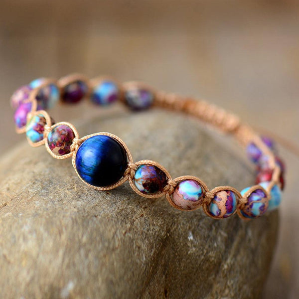 Imperial Jasper & Natural Stone Beaded Bracelet - Crazy Like a Daisy Boutique #