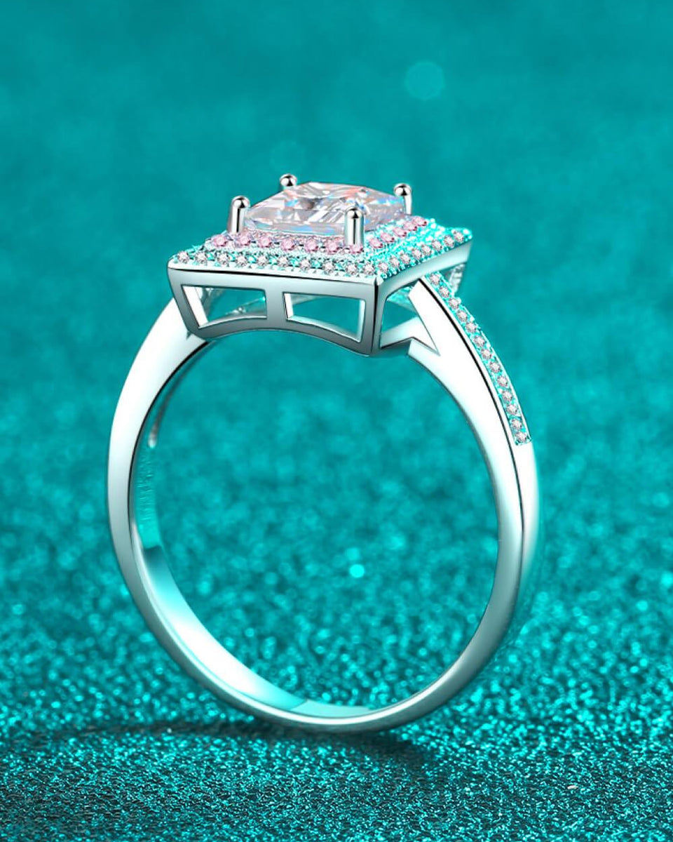 Stay Elegant 1 Carat Square Moissanite Ring - Crazy Like a Daisy Boutique