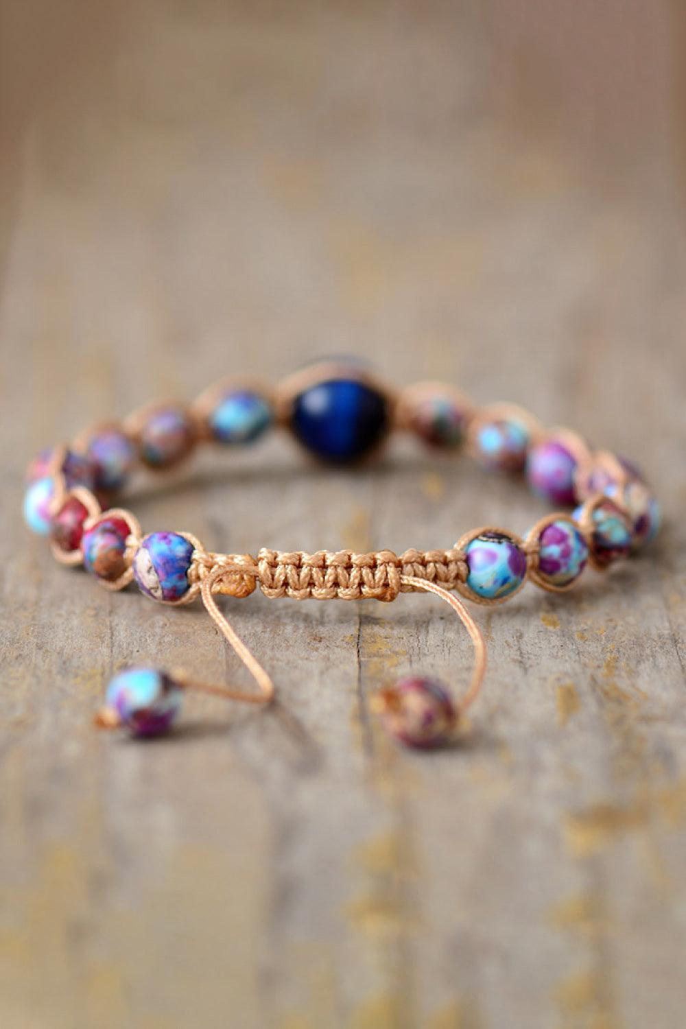 Imperial Jasper & Natural Stone Beaded Bracelet - Crazy Like a Daisy Boutique #