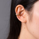 Zircon Double-Layered Single Cuff Earring - Crazy Like a Daisy Boutique