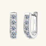 1 Carat Moissanite 925 Sterling Silver Earrings - Crazy Like a Daisy Boutique