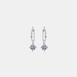 2 Carat Moissanite 925 Sterling Silver Earrings - Crazy Like a Daisy Boutique