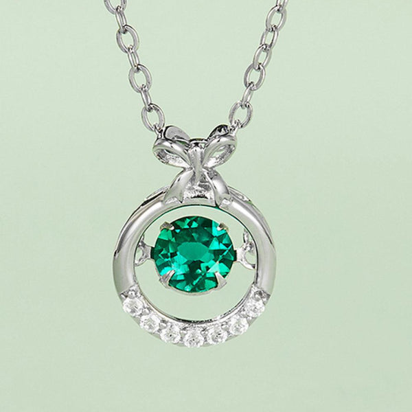 Lab-Grown Emerald Pendant Necklace - Crazy Like a Daisy Boutique