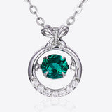 Lab-Grown Emerald Pendant Necklace - Crazy Like a Daisy Boutique #