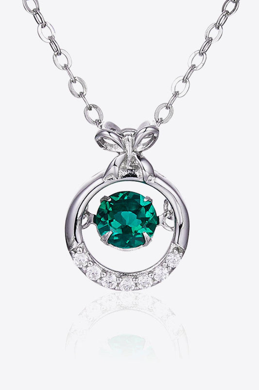 Lab-Grown Emerald Pendant Necklace - Crazy Like a Daisy Boutique #