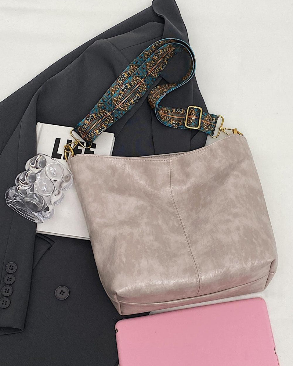PU Leather Shoulder Bag - Crazy Like a Daisy Boutique