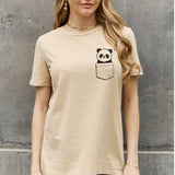 Simply Love Full Size Panda Graphic Cotton Tee - Crazy Like a Daisy Boutique