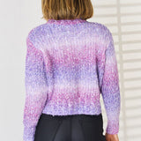 Gradient Round Neck Long Sleeve Sweater - Crazy Like a Daisy Boutique #