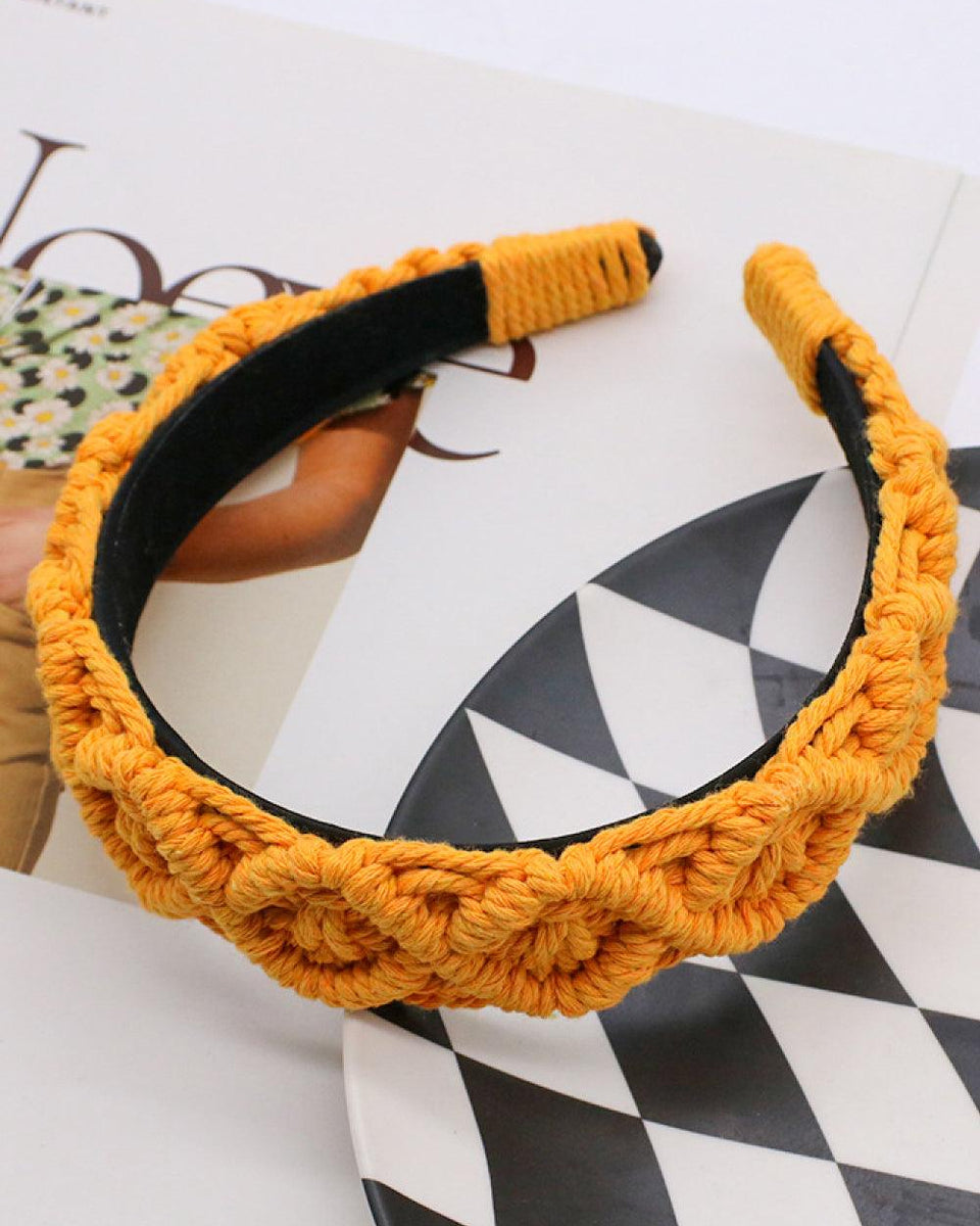 Can't Stop Your Shine Macrame Headband - Crazy Like a Daisy Boutique