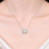 Moissanite Pearl Rhodium-Plated Necklace - Crazy Like a Daisy Boutique