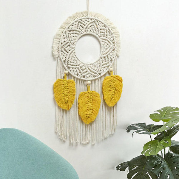 Hand-Woven Fringe Macrame Wall Hanging - Crazy Like a Daisy Boutique