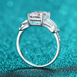 3 Carat Moissanite Sterling Silver Ring - Crazy Like a Daisy Boutique