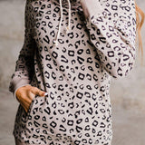 Leopard Print Long Sleeve Hoodie - Crazy Like a Daisy Boutique