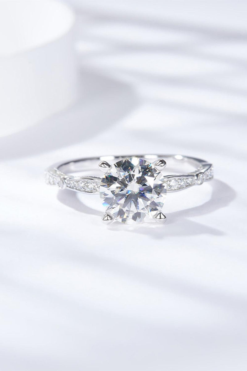 Moissanite Side Stone Ring 1.5 Carat - Crazy Like a Daisy Boutique