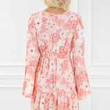 Smocked Printed Flare Sleeve Mini Dress - Crazy Like a Daisy Boutique #