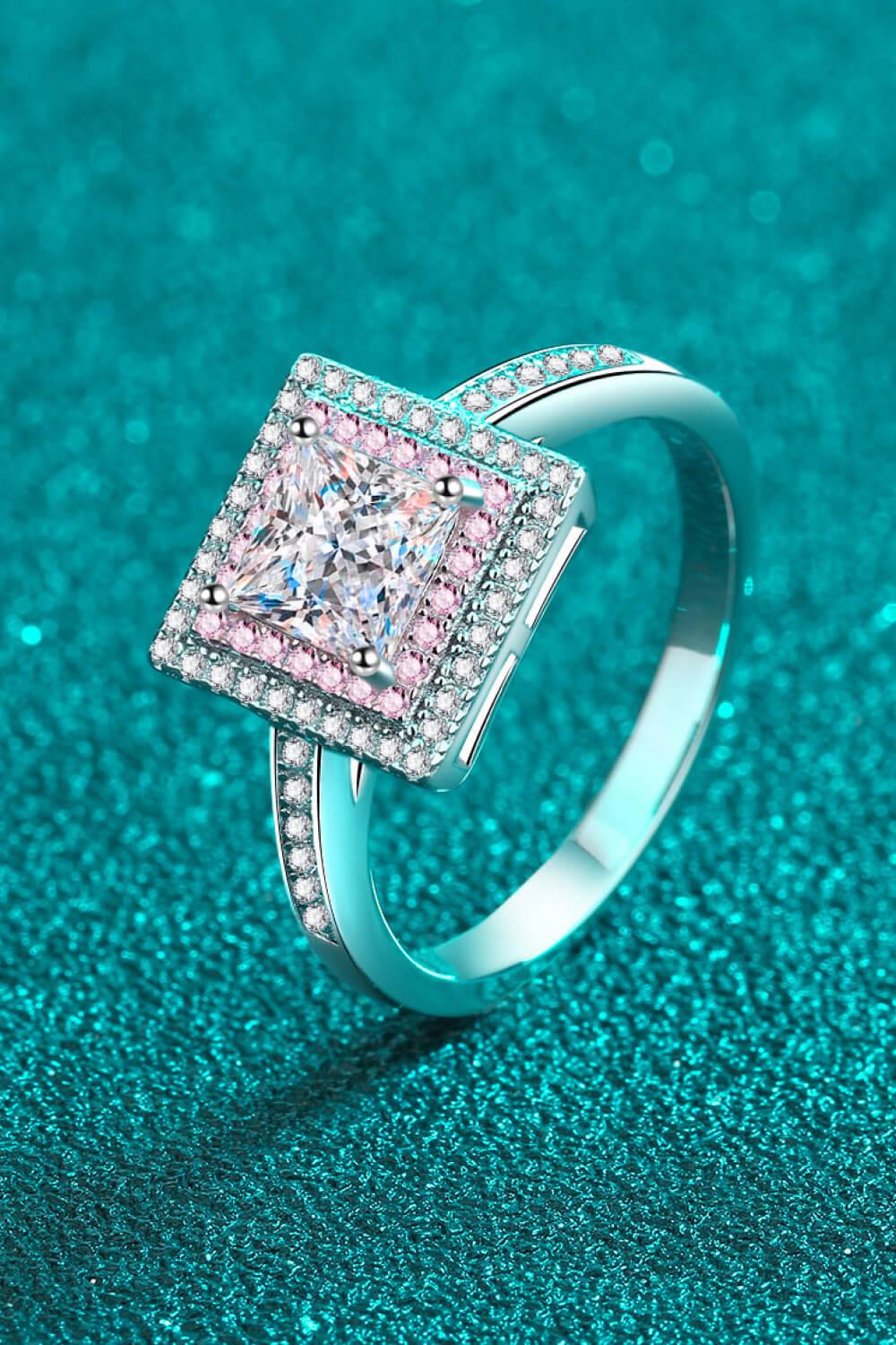 Stay Elegant 1 Carat Square Moissanite Ring - Crazy Like a Daisy Boutique