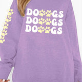Simply Love Full Size Round Neck Dropped Shoulder DOGS Graphic Sweatshirt - Crazy Like a Daisy Boutique