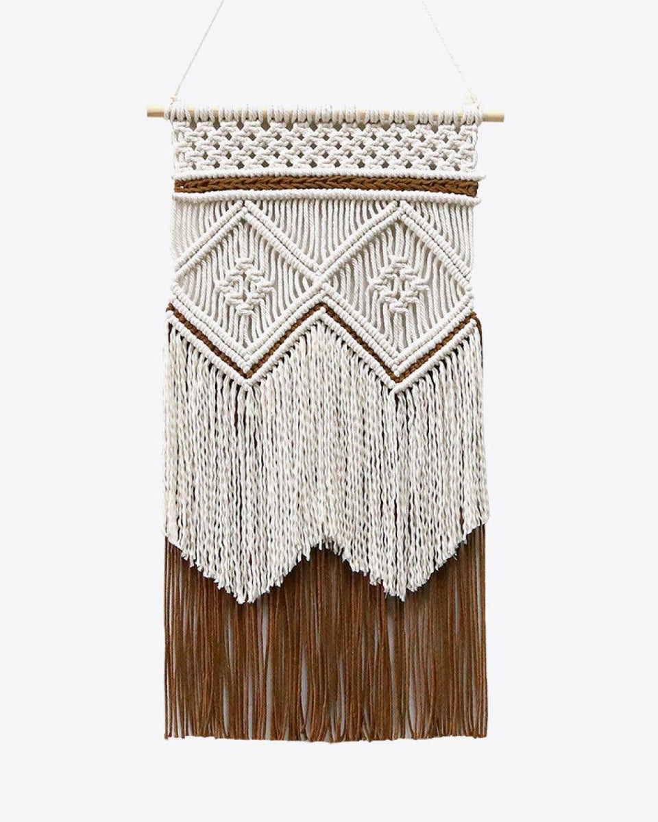 Two-Tone Handmade Macrame Wall Hanging - Crazy Like a Daisy Boutique