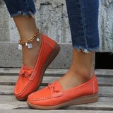 Weave Wedge Heeled Loafers - Crazy Like a Daisy Boutique