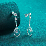 1 Carat Moissanite 925 Sterling Silver Drop Earrings - Crazy Like a Daisy Boutique #