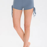 Drawstring Wide Waistband Side Tie Sports Shorts - Crazy Like a Daisy Boutique