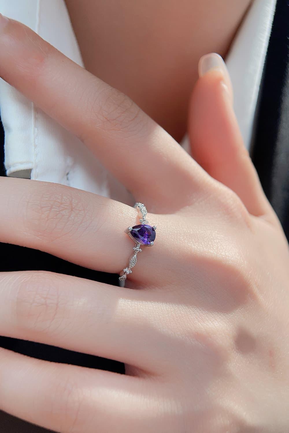 Amethyst 925 Sterling Silver Ring - Crazy Like a Daisy Boutique #