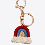 Assorted 4-Pack Rainbow Fringe Keychain - Crazy Like a Daisy Boutique