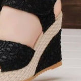 Lace Detail Open Toe High Heel Sandals - Crazy Like a Daisy Boutique #
