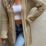 Open Front Longline Cardigan - Crazy Like a Daisy Boutique #