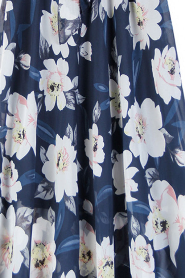 Full Size Floral Tie-Waist Skirt - Crazy Like a Daisy Boutique #