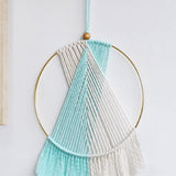 Contrast Fringe Round Macrame Wall Hanging - Crazy Like a Daisy Boutique