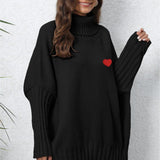 Turtle Neck Long Sleeve Ribbed Sweater - Crazy Like a Daisy Boutique #