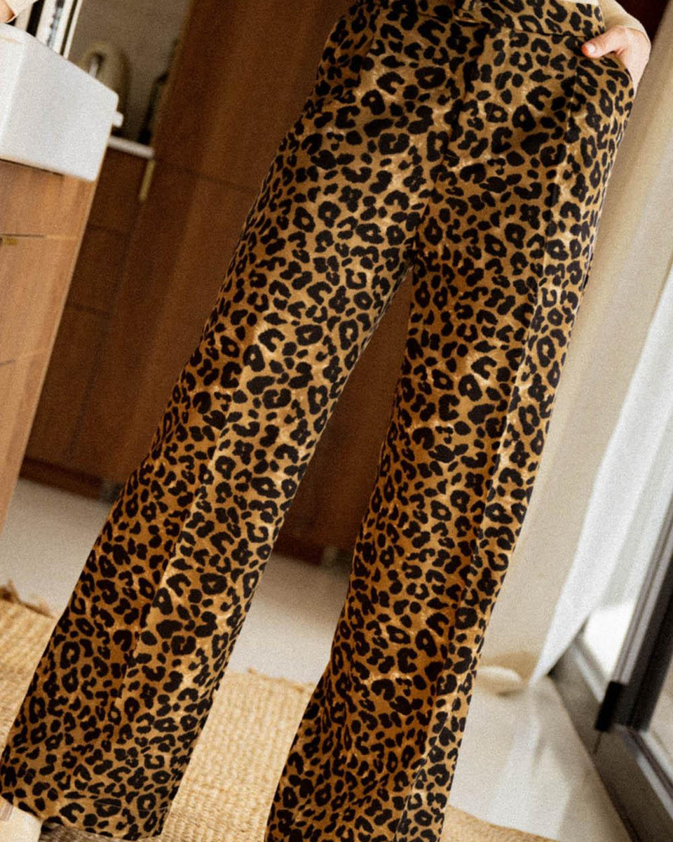 Leopard Wide Leg Pants - Crazy Like a Daisy Boutique