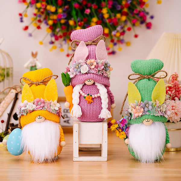 Easter Knit Faceless Doll - Crazy Like a Daisy Boutique #