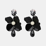 Bloosm Flower and Teardrop Resin Dangle Earrings - Crazy Like a Daisy Boutique